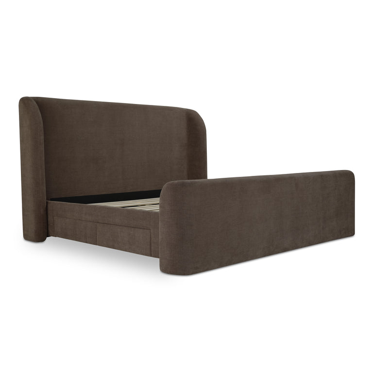 SOPHIA KING STORAGE BED BROWN