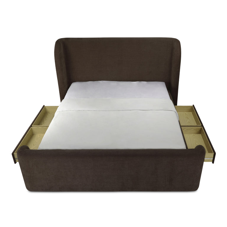 SOPHIA KING STORAGE BED BROWN
