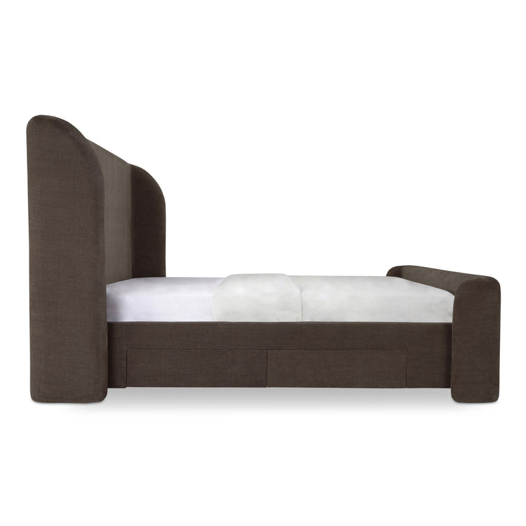 SOPHIA KING STORAGE BED BROWN