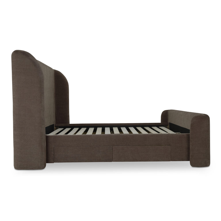 SOPHIA KING STORAGE BED BROWN