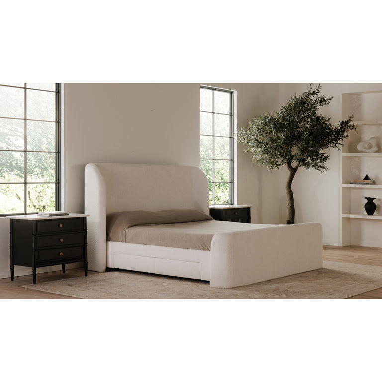 SOPHIA KING STORAGE BED BROWN