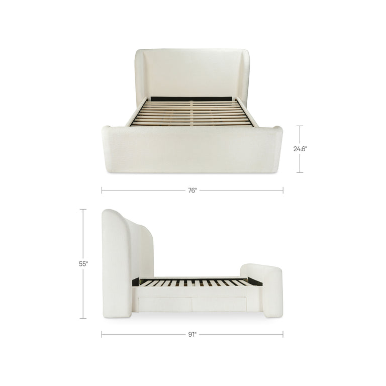 SOPHIA KING STORAGE BED BROWN