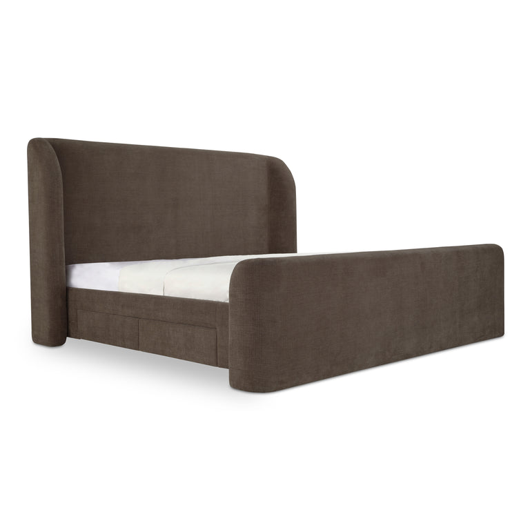 SOPHIA KING STORAGE BED BROWN