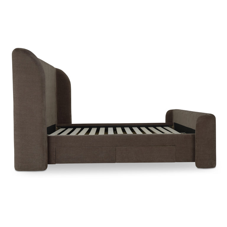 SOPHIA KING STORAGE BED BROWN