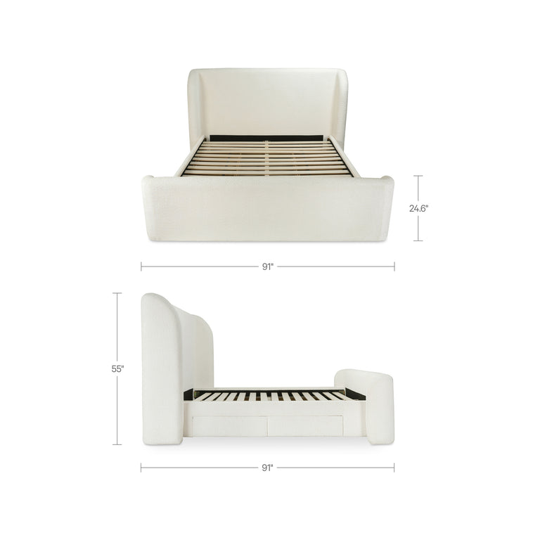 SOPHIA KING STORAGE BED BROWN