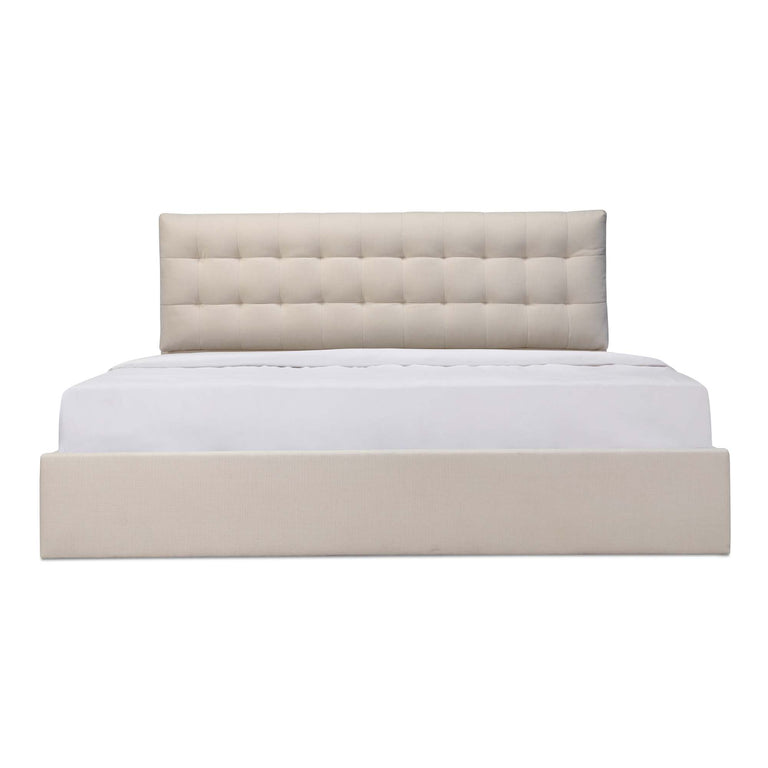 SEBASTION KING STORAGE BED CREAM
