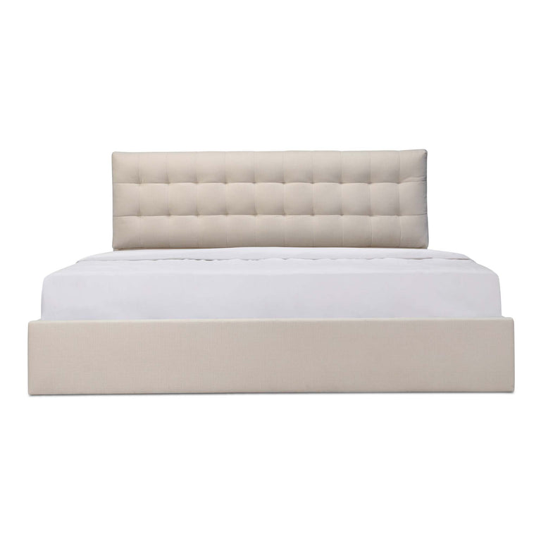 SEBASTION KING STORAGE BED CREAM