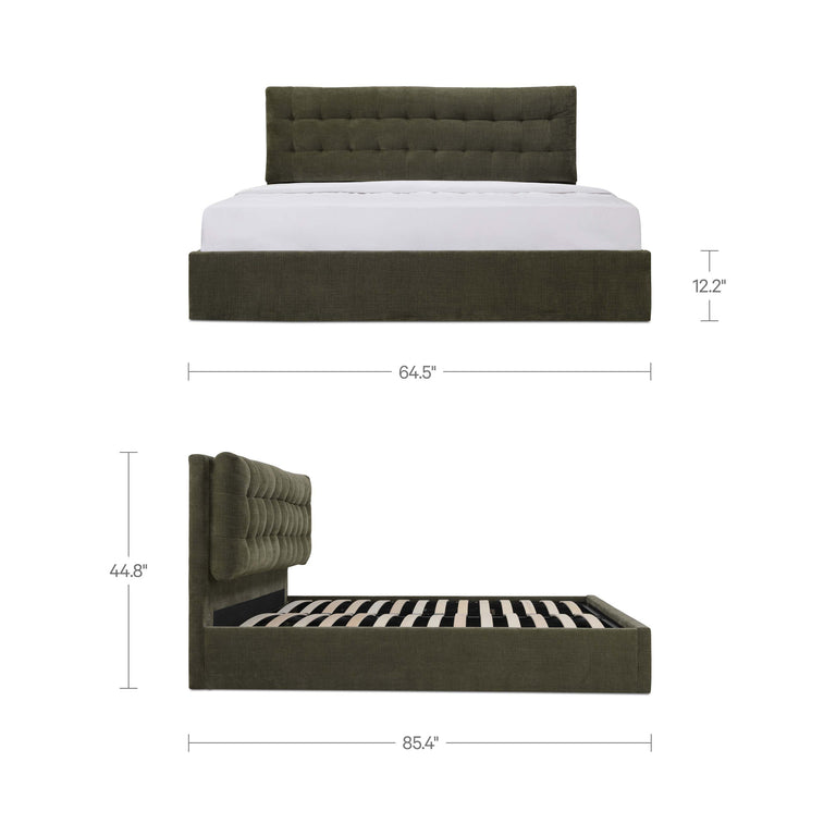 SEBASTION KING STORAGE BED CREAM