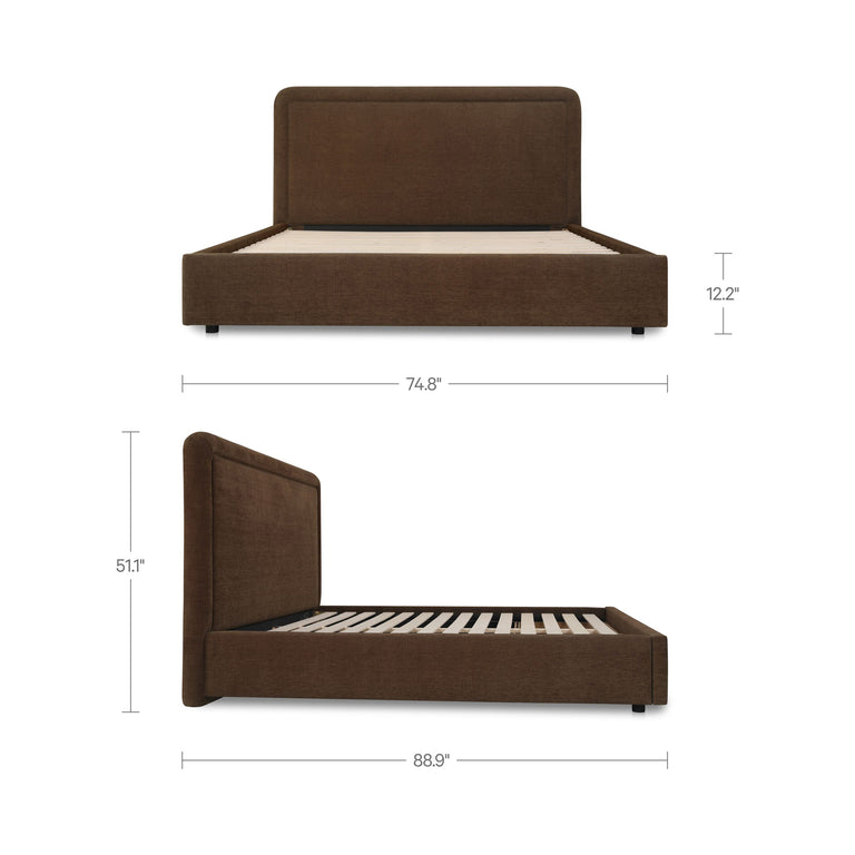 SIMON KING STORAGE BED BROWN