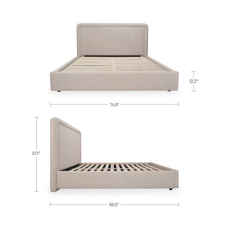 SIMON KING STORAGE BED BROWN