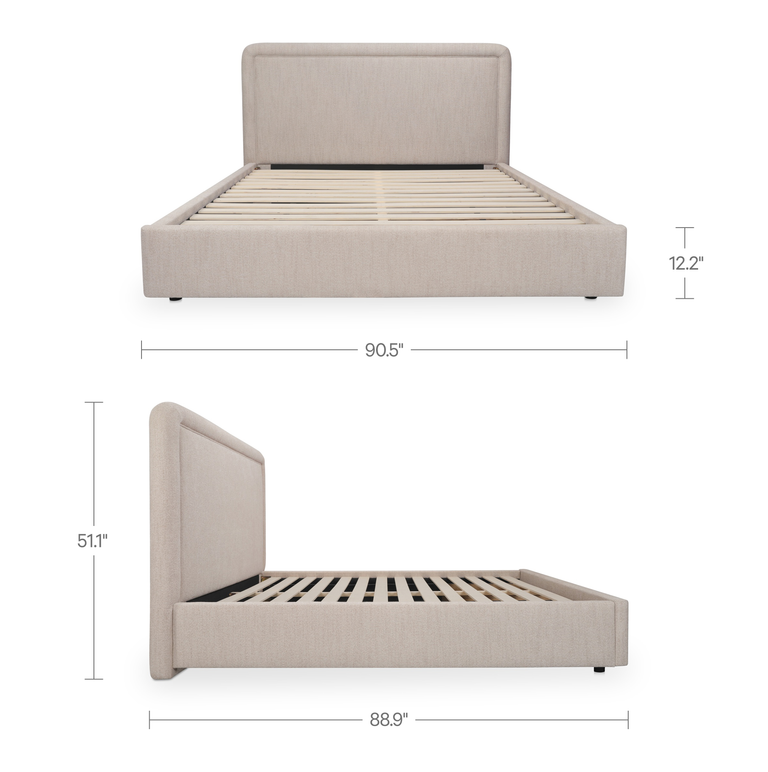 SIMON KING STORAGE BED BROWN