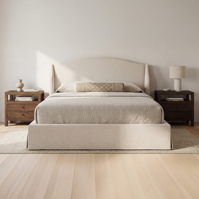 WESTON KING STORAGE BED BROWN