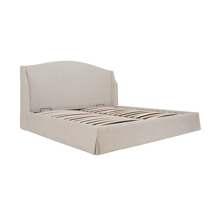 WESTON KING STORAGE BED BROWN