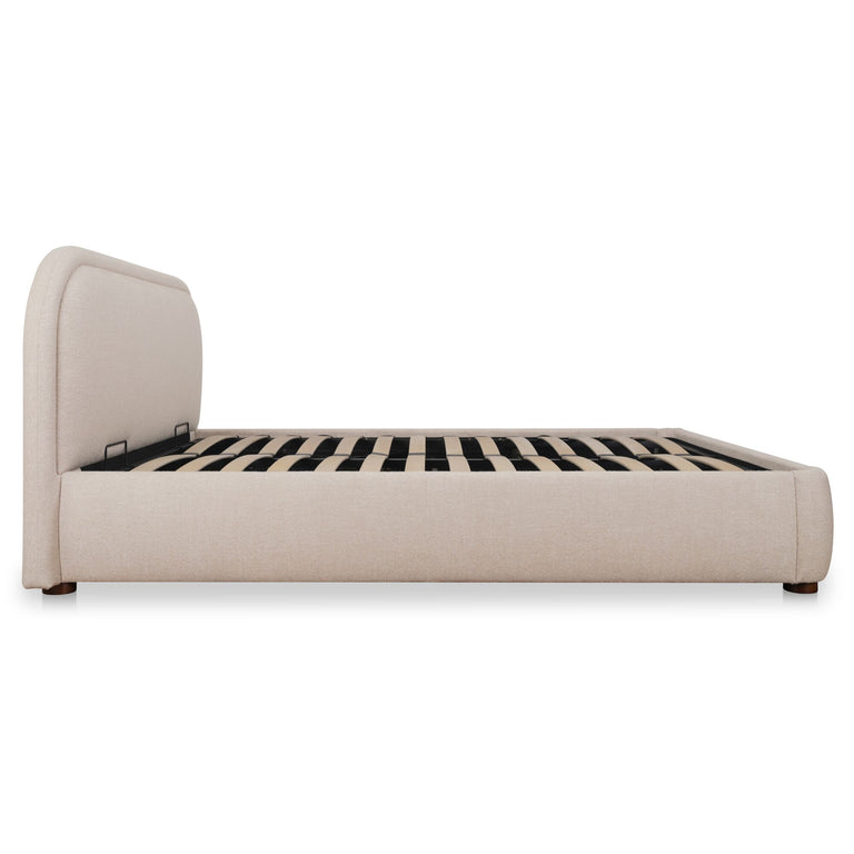 COLIN KING STORAGE BED LIGHT BROWN