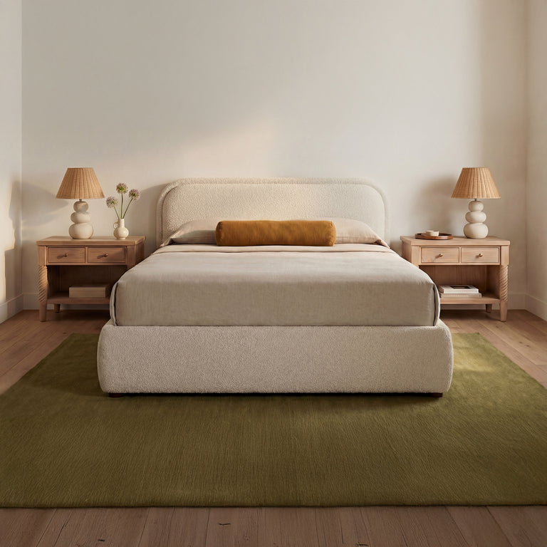 COLIN KING STORAGE BED LIGHT BROWN