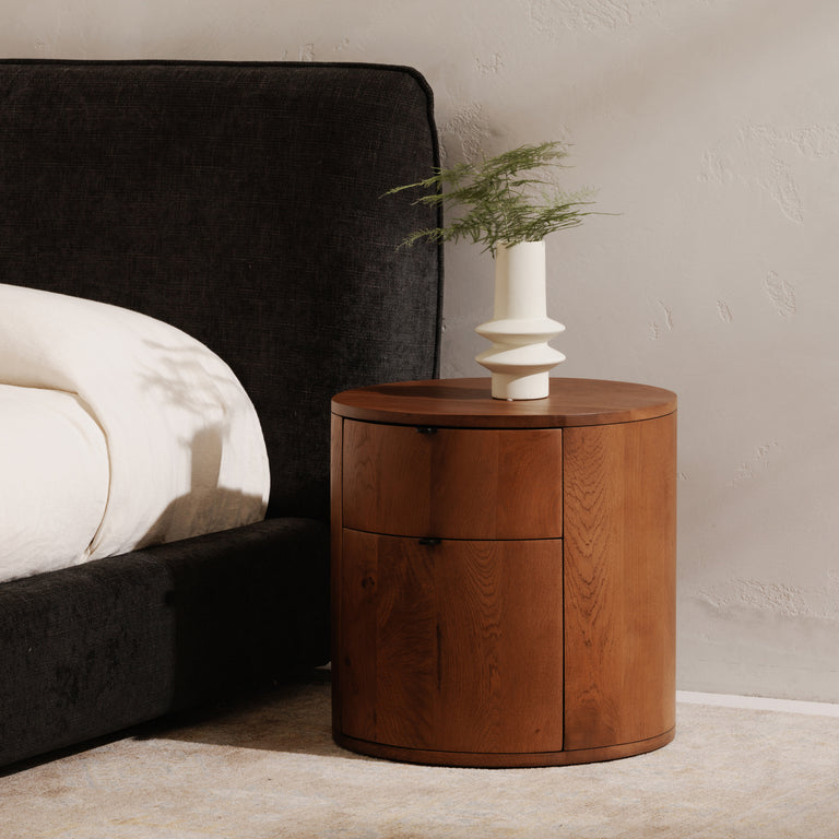 THEO 1 DRAWER NIGHTSTAND BROWN
