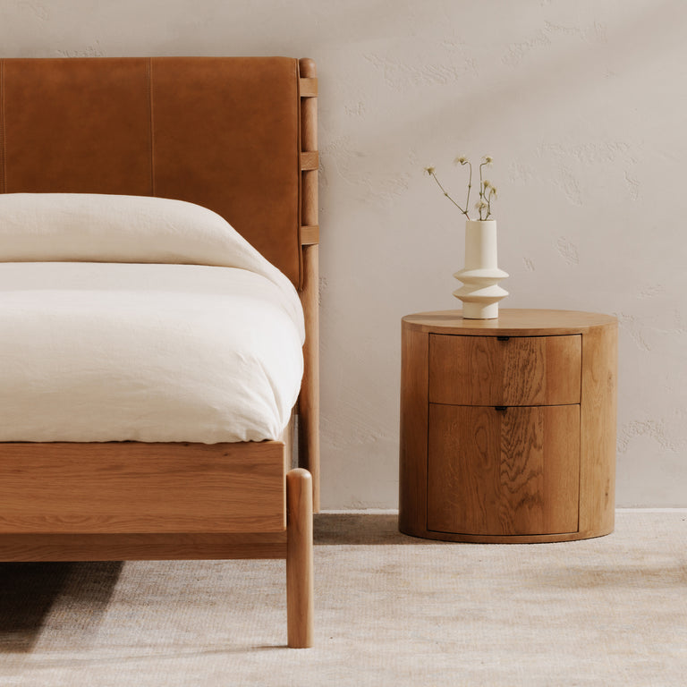 THEO 1 DRAWER NIGHTSTAND BROWN