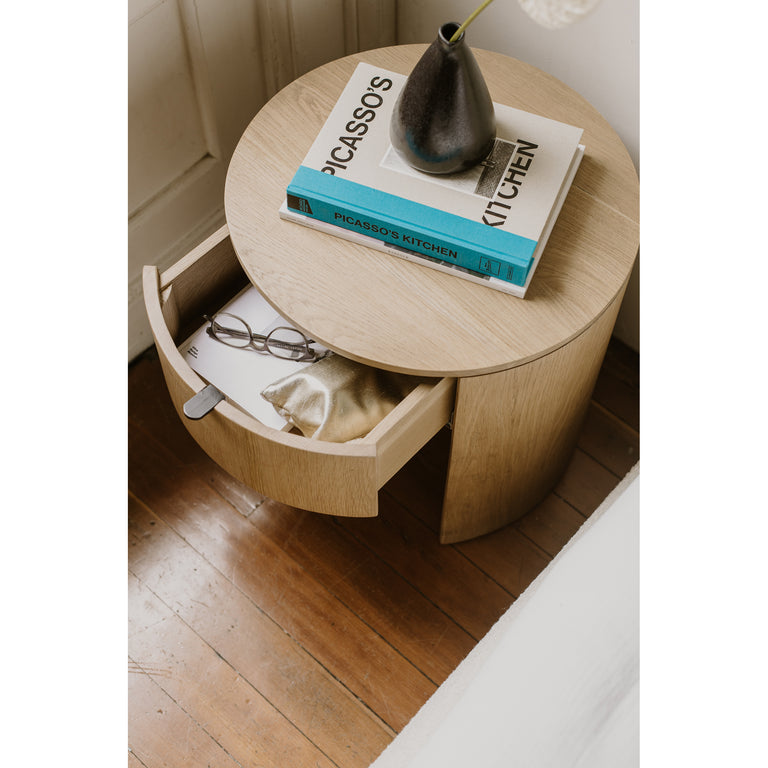 THEO 1 DRAWER NIGHTSTAND BROWN