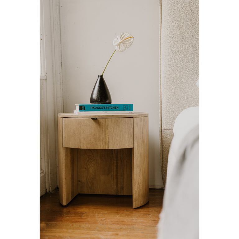 THEO 1 DRAWER NIGHTSTAND BROWN