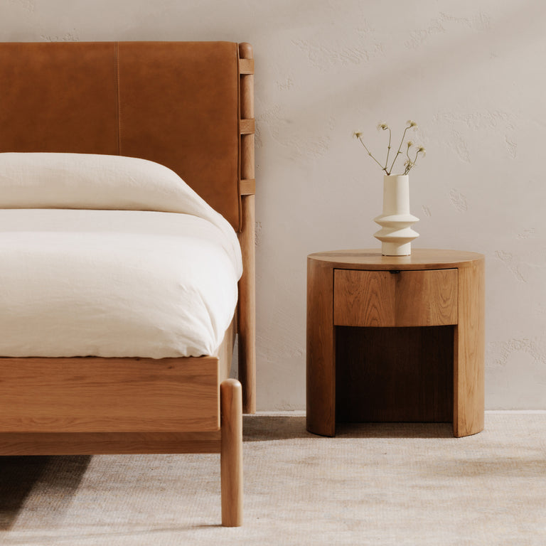 THEO 1 DRAWER NIGHTSTAND BROWN