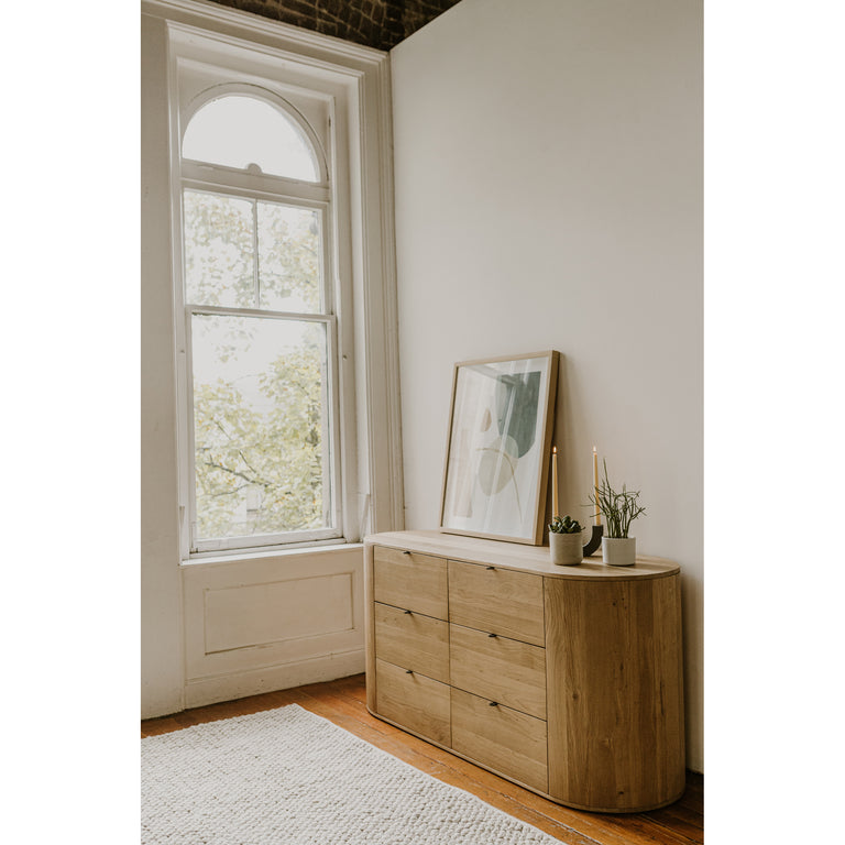 THEO 6 DRAWER DRESSER NATURAL
