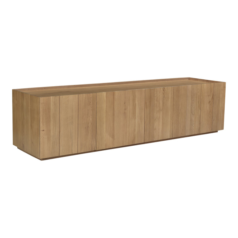 PLANK MEDIA CABINET NATURAL