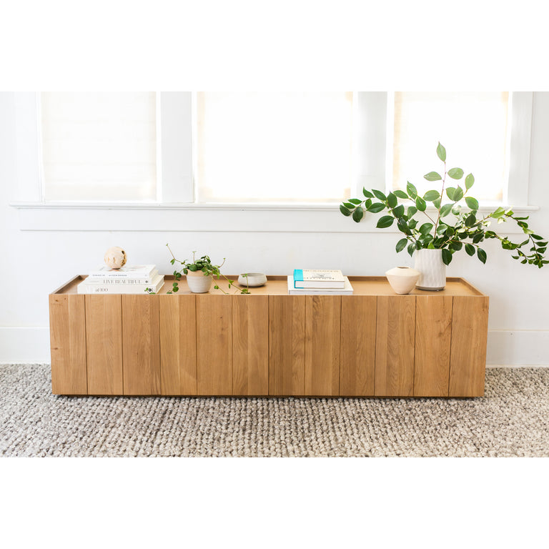 PLANK MEDIA CABINET NATURAL
