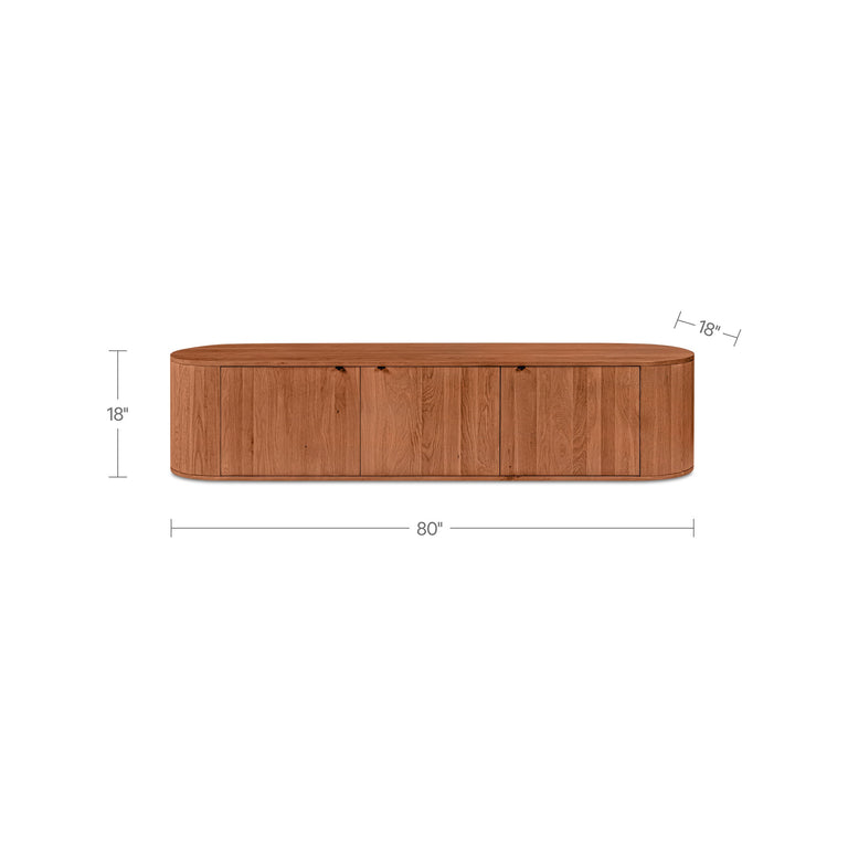 THEO MEDIA BENCH BROWN