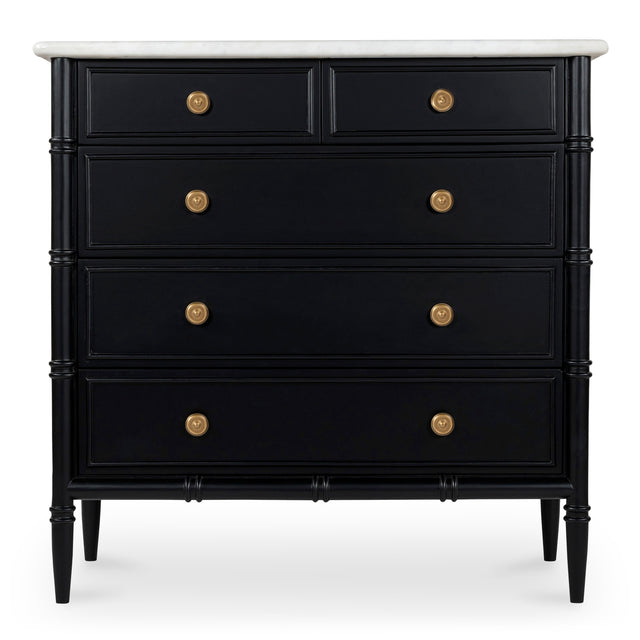 ELEANOR 5 DRAWER CHEST BLACK