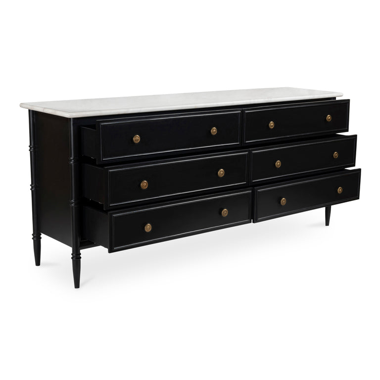 ELEANOR 5 DRAWER CHEST BLACK