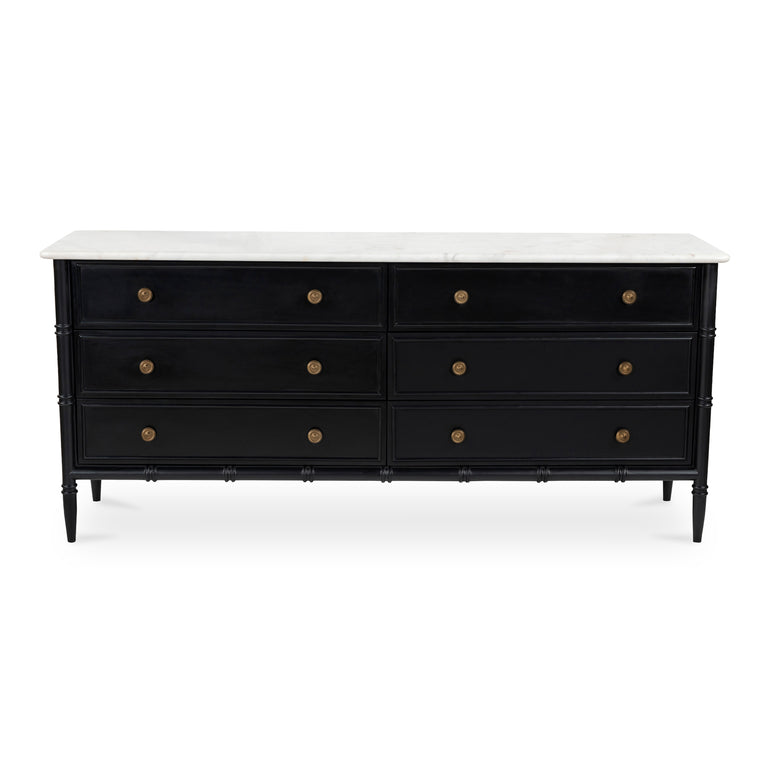 ELEANOR 5 DRAWER CHEST BLACK