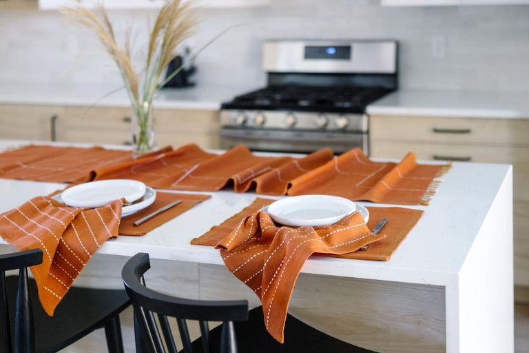 RIFT VALLEY HANDWOVEN ETHIOPIAN COTTON COCKTAIL NAPKINS | SET OF 2 | ENTERTAINING