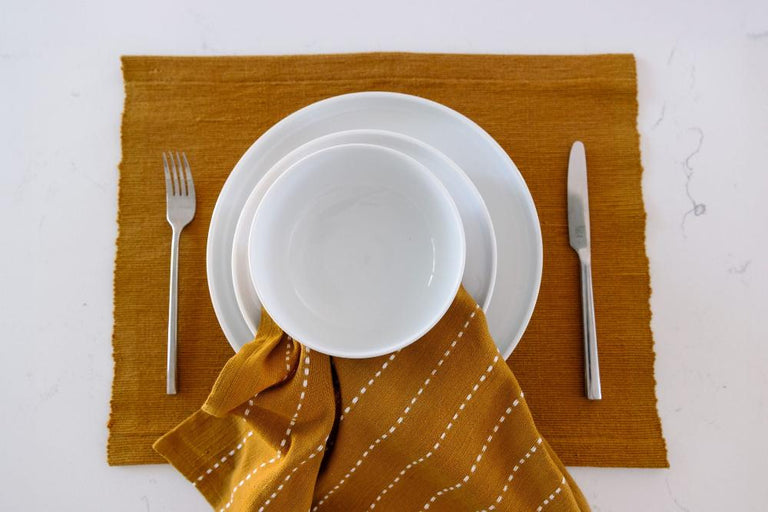 RIFT VALLEY HANDWOVEN ETHIOPIAN COTTON COCKTAIL NAPKINS | SET OF 2 | ENTERTAINING