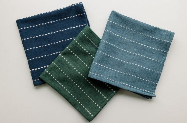 RIFT VALLEY HANDWOVEN ETHIOPIAN COTTON COCKTAIL NAPKINS | SET OF 2 | ENTERTAINING