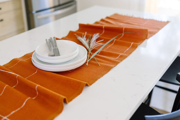 RIFT VALLEY HANDWOVEN ETHIOPIAN COTTON TABLE RUNNER | ENTERTAINING