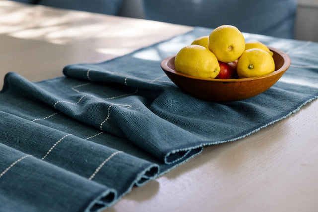 RIFT VALLEY HANDWOVEN ETHIOPIAN COTTON TABLE RUNNER | ENTERTAINING