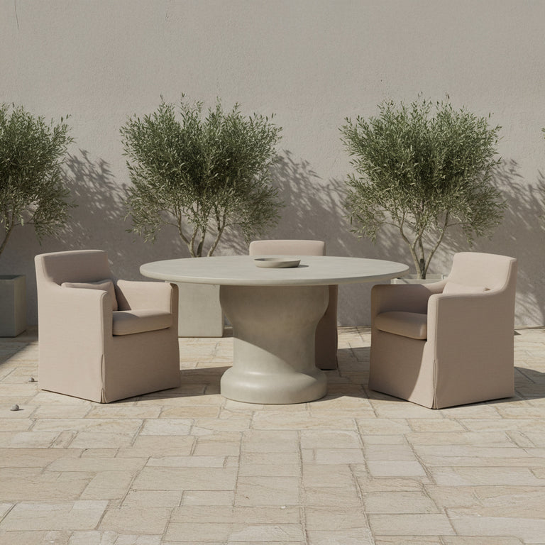 MAGNOLIA OUTDOOR DINING TABLE CREAM