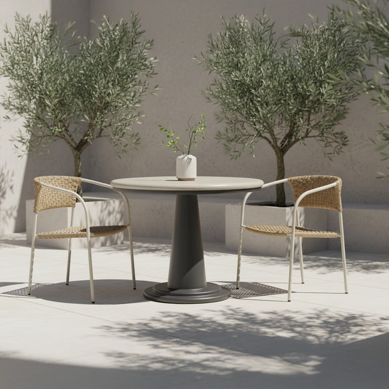 ESME OUTDOOR CAFE TABLE CREAM