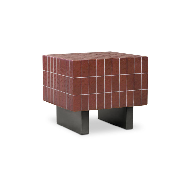 FARREN OUTDOOR SIDE TABLE BROWN