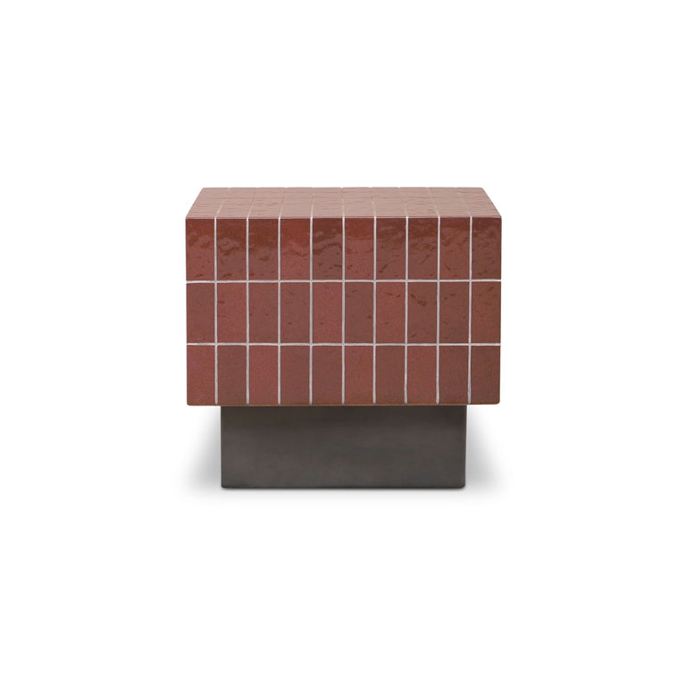 FARREN OUTDOOR SIDE TABLE BROWN