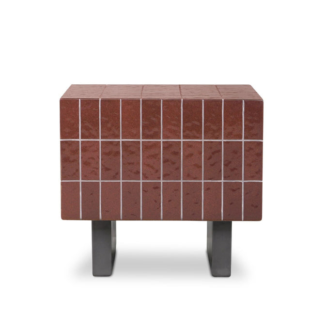 FARREN OUTDOOR SIDE TABLE BROWN