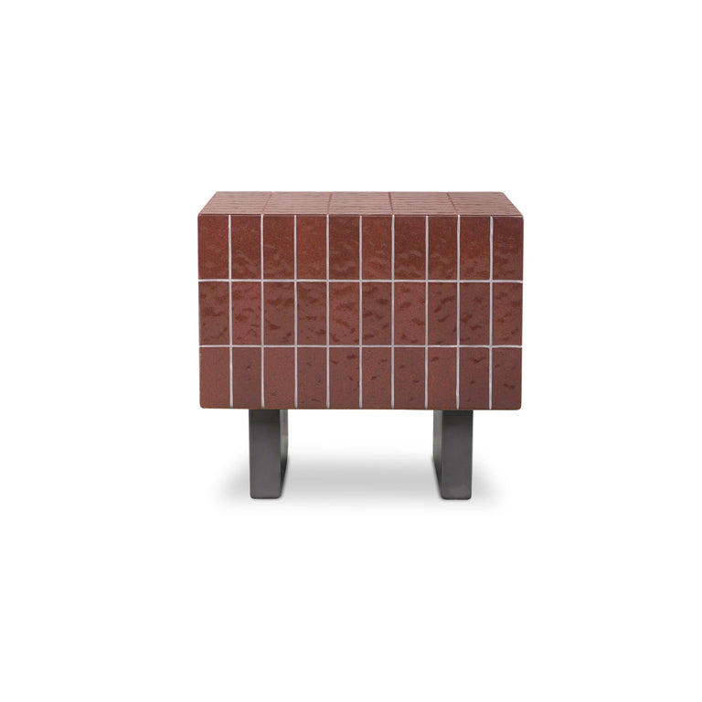 FARREN OUTDOOR SIDE TABLE BROWN
