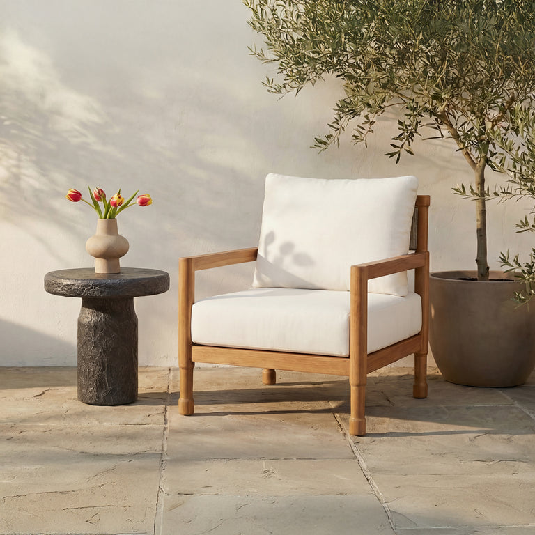 NIA OUTDOOR SIDE TABLE CHARCOAL