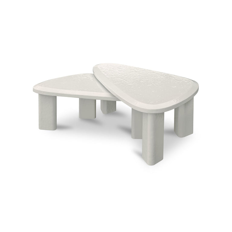 SOPHIE OUTDOOR NESTING TABLE SET CHARCOAL LACQUER