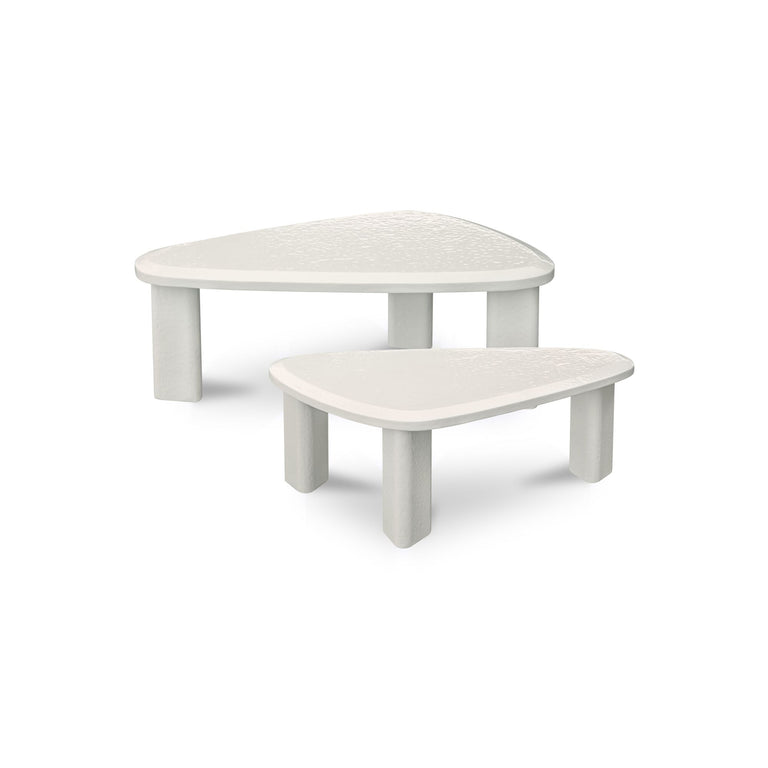 SOPHIE OUTDOOR NESTING TABLE SET CHARCOAL LACQUER