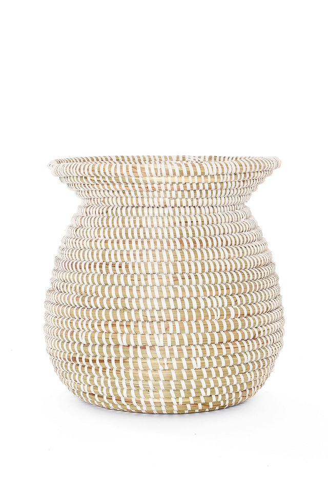 WHITE SENEGALESE KITCHEN BASKET