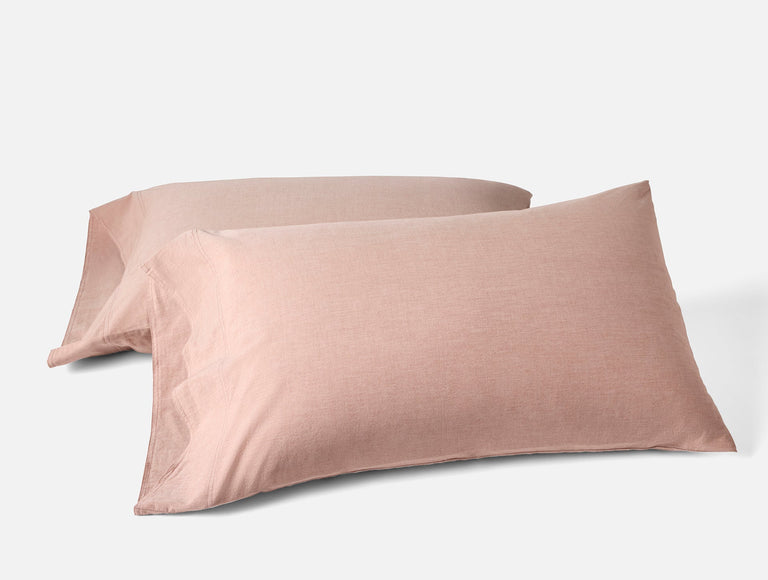 ORGANIC CRINKLED PERCALE PILLOWCASES | BEDDING