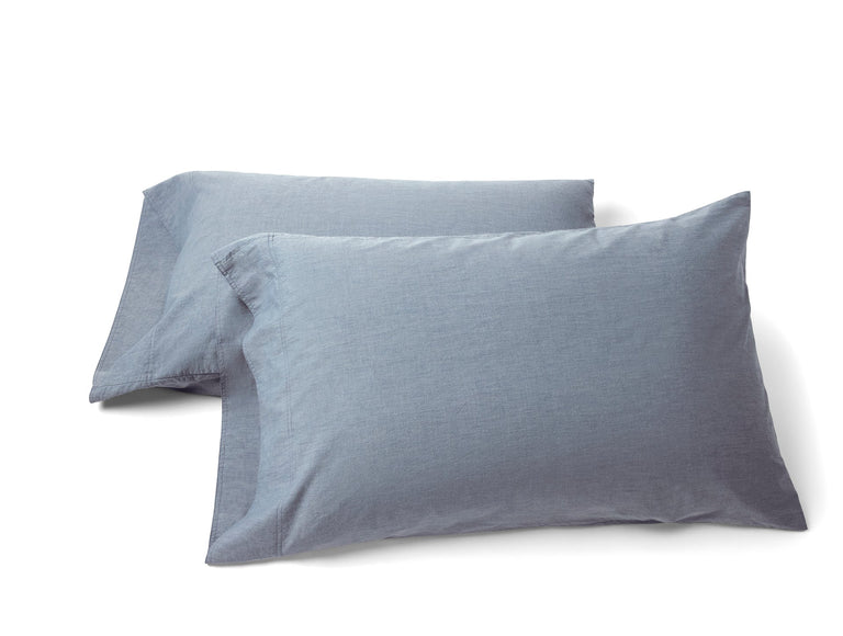 ORGANIC CRINKLED PERCALE PILLOWCASES (set of 2)