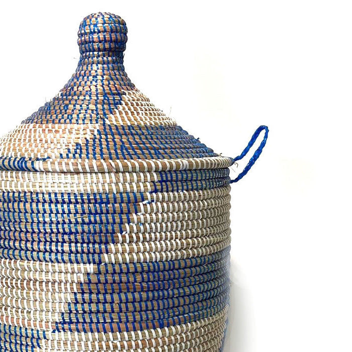 Medium Storage Basket - Blue Stripe | BASKETS