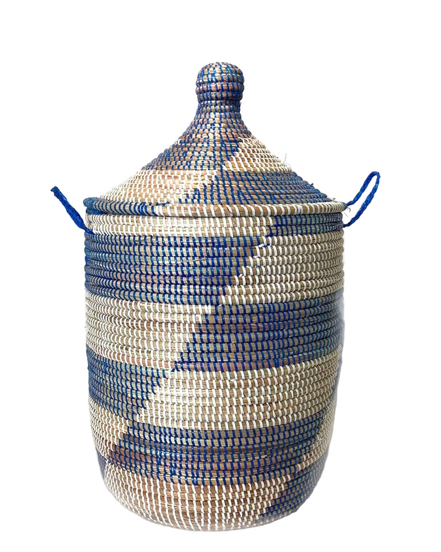 Medium Storage Basket - Blue Stripe | BASKETS